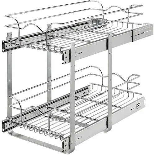 Rev-A-Shelf 21" Two Tier Cookware Org Wind Soft Close 5CW2-2122SC-CR