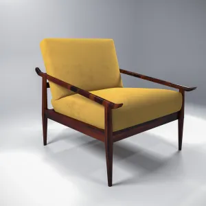 Richard Comfy Handmade Wooden Upholstered Chair