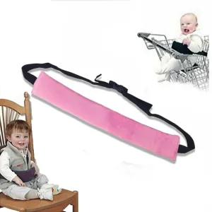 Safe-O-Kid- Baby Chair Safety Seat Strap, Seat Belt for Travel/Home - Pink