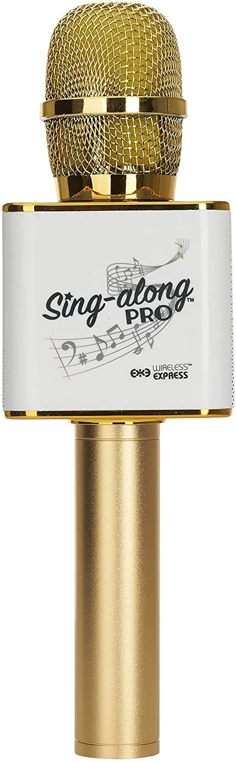 Sing Along Pro Bluetooth Karaoke Mic - Gold