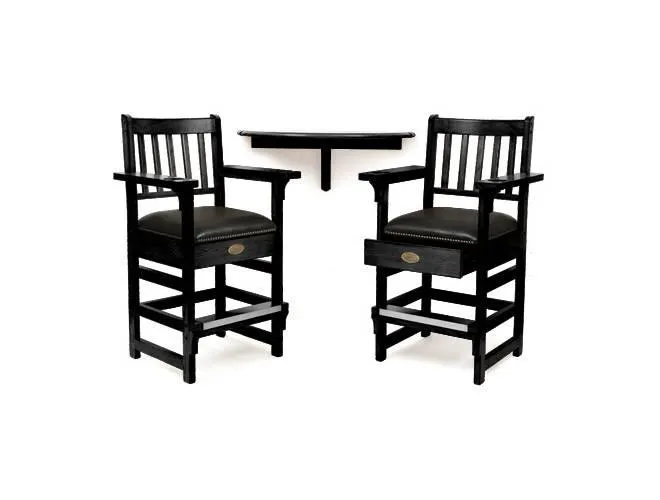 Spencer Marston Half-Moon Deluxe Plus Table and 2-Chair Set