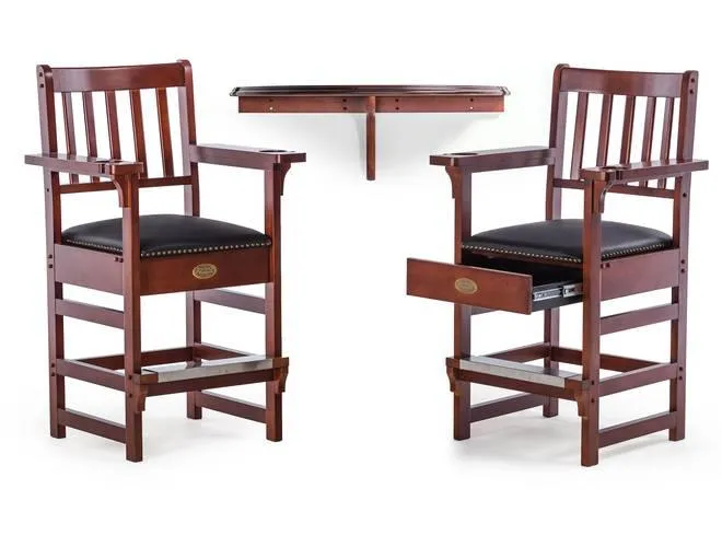 Spencer Marston Half-Moon Deluxe Plus Table and 2-Chair Set