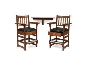 Spencer Marston Half-Moon Deluxe Plus Table and 2-Chair Set