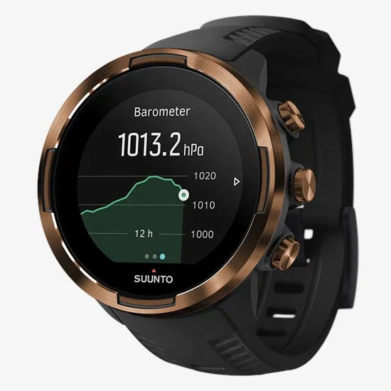 Suunto 9 Baro Durable Multisport GPS Watch with Barometric Altitude (Copper KAV)