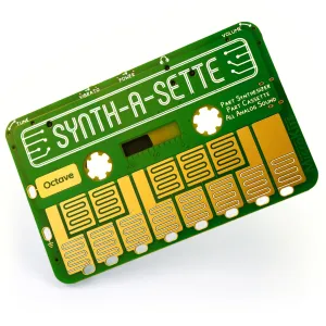 Synth-a-Sette: Create Your Own Banana Keyboard With This Cassette Sized Analog Synthesizer