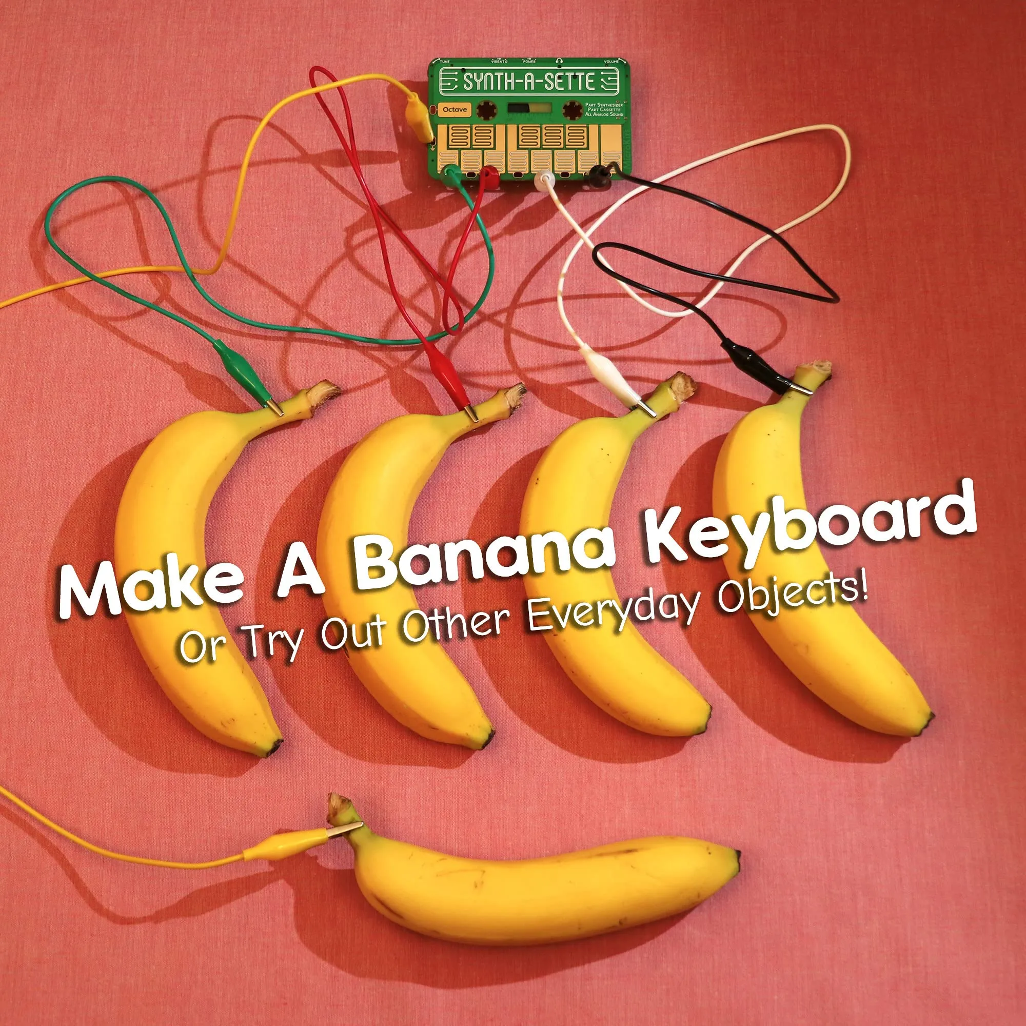 Synth-a-Sette: Create Your Own Banana Keyboard With This Cassette Sized Analog Synthesizer