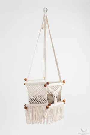 Timber & Cotton Baby Swing Chair. 100% Natural.