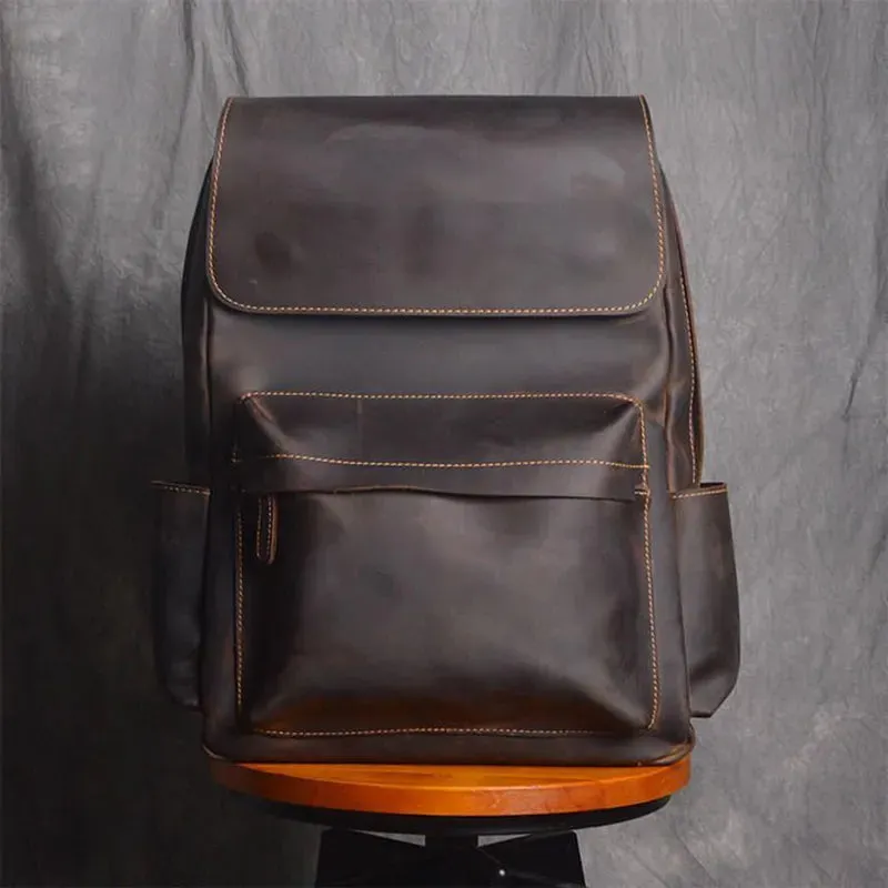 Vintage Leather Men's Backpack