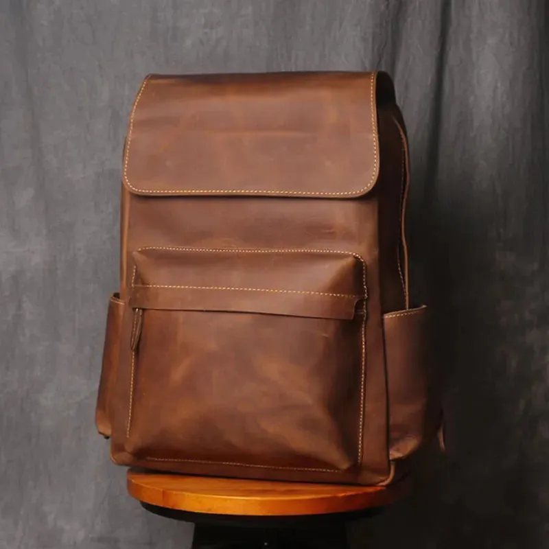 Vintage Leather Men's Backpack