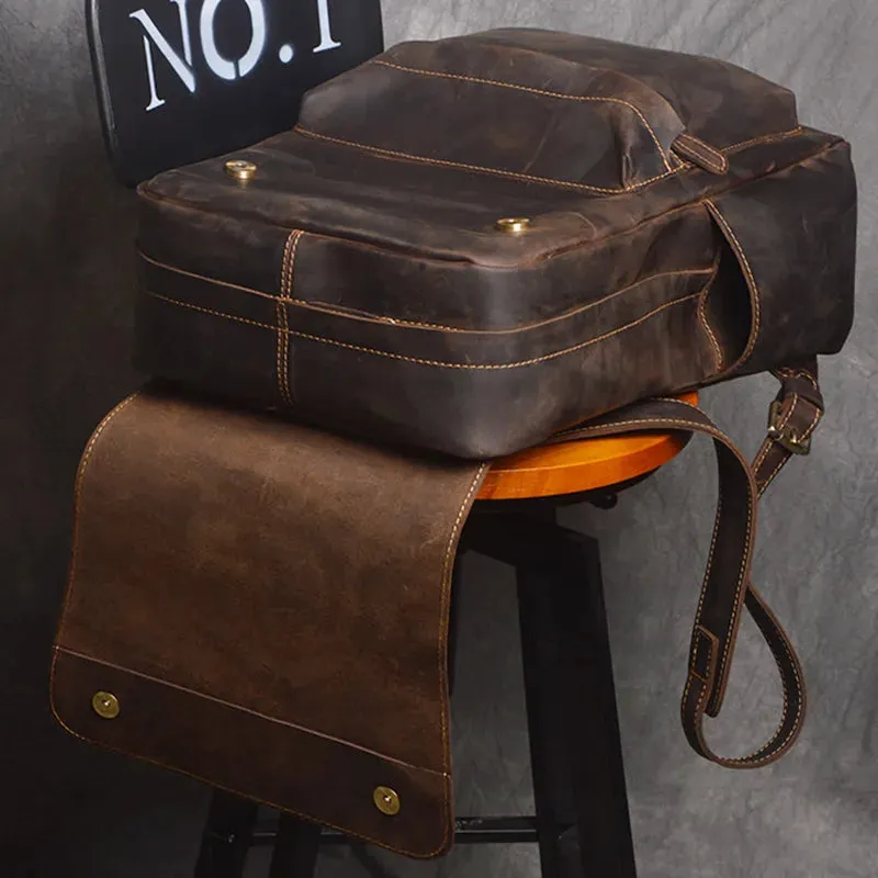 Vintage Leather Men's Backpack