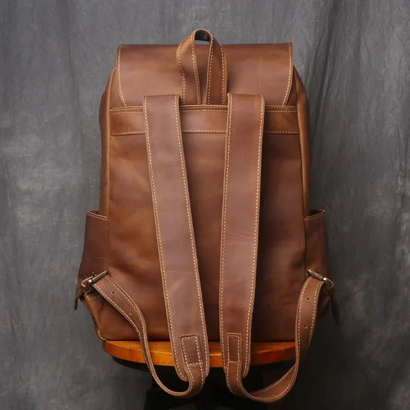 Vintage Leather Men's Backpack