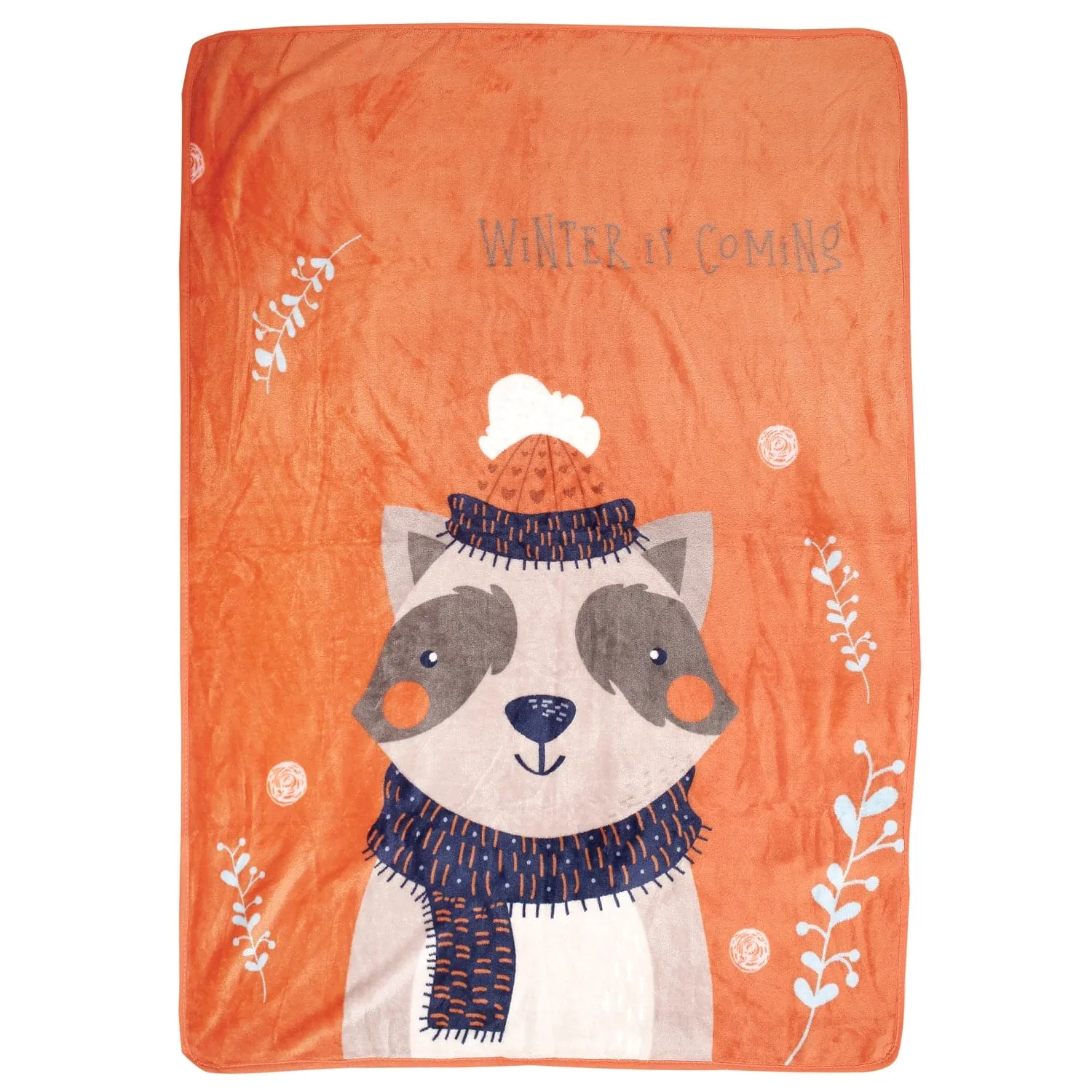 Winter Is Coming Orange One Ply Blanket